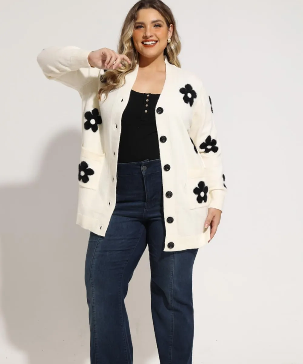 RITERA Womens Plus Size Cardigans Sweatershirts Coat Open Front Button Up Long Sleeeve Oversize Winter Outfit XL-5XL