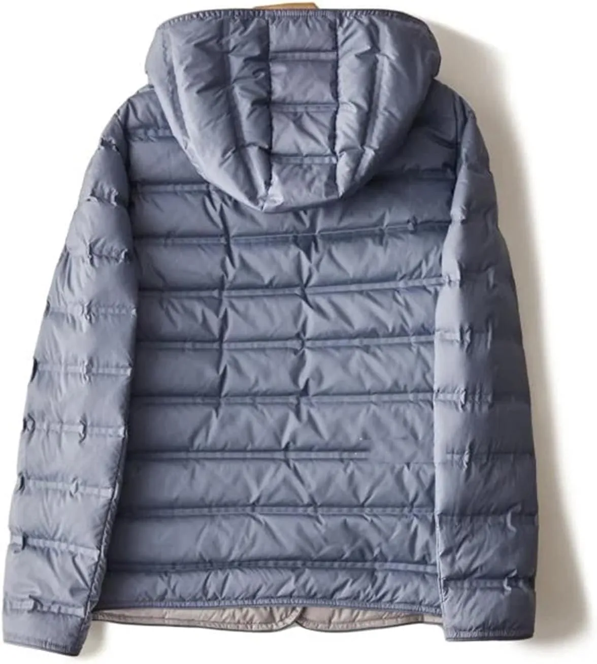 SaoBiiu Women Ultra Light Down Jacket Double Sided Puffer Coat With Hooded Casual Short Reversible Parkas