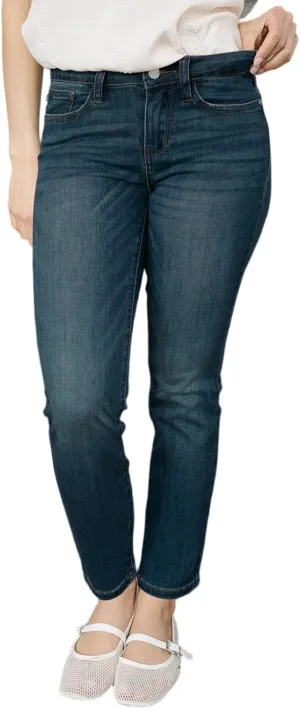 Skinny Jeans for Women High Waist Stretch Straight Leg Cropped Jeans Comfy Distressed Curvy Jean Leggings with Pockets