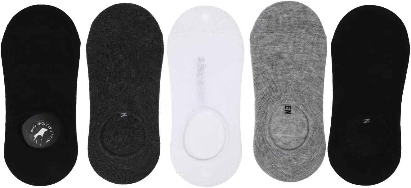 Steve Madden Women's 5 Pairs Ankle Socks, Sneaker Foot Liners, Loafer, Flats, Athletic, Slip-On - Footies Socks for Women