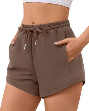 Sweat Shorts Women Comfy Trendy Casual Summer Drawstring Cotton Lounge Shorts Womens Athletic Outfits Clothes