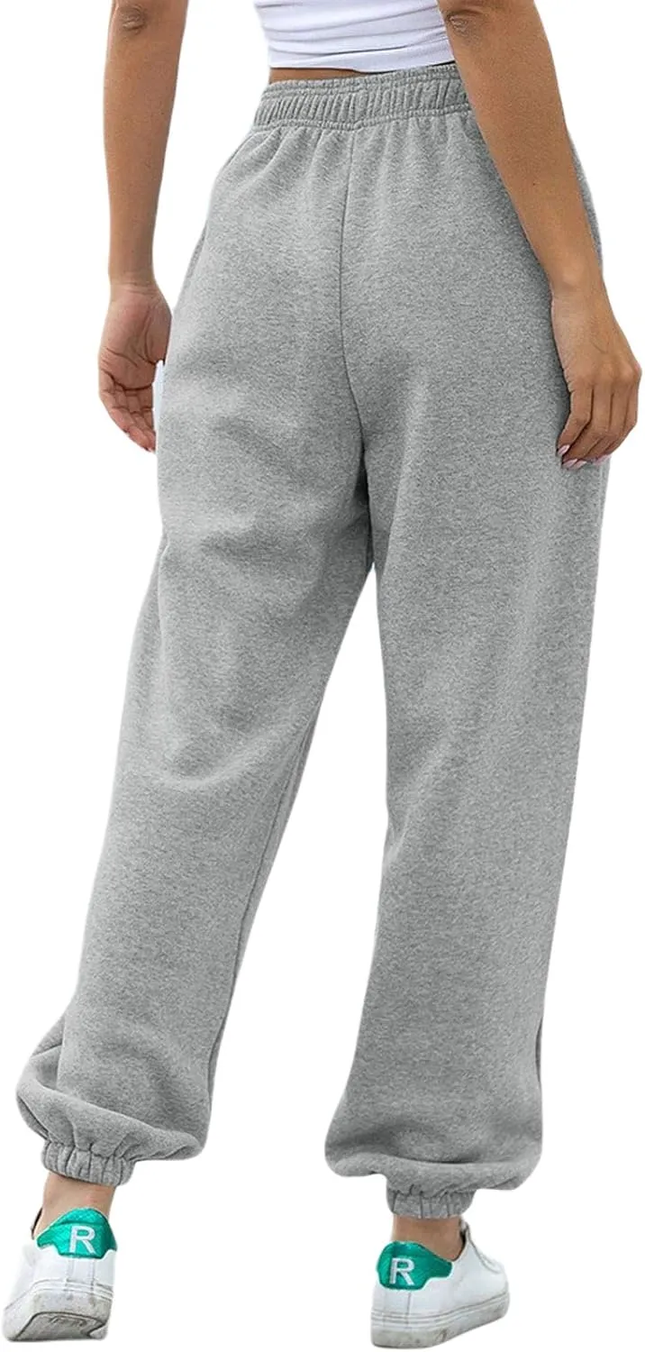 Sweatpants for Teen Girls,Women's High Waisted Joggers Summer Workout Baggy Yoga Pants Cinch Bottom Trousers