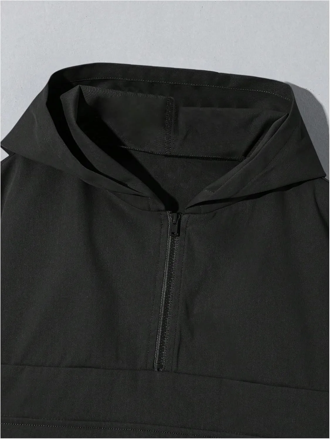 SweatyRocks Boy's Half Zip Pullover Hoodie Long Sleeve Loose Sports Jacket with Pockets
