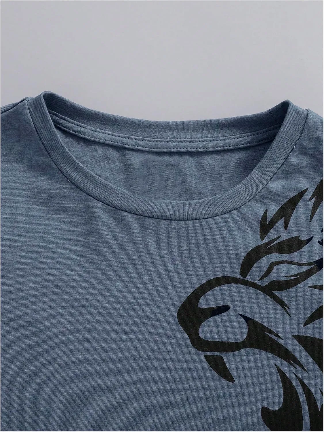 SweatyRocks Boy's Letter Print T Shirts Crew Neck Short Sleeve Graphic Tees Tops