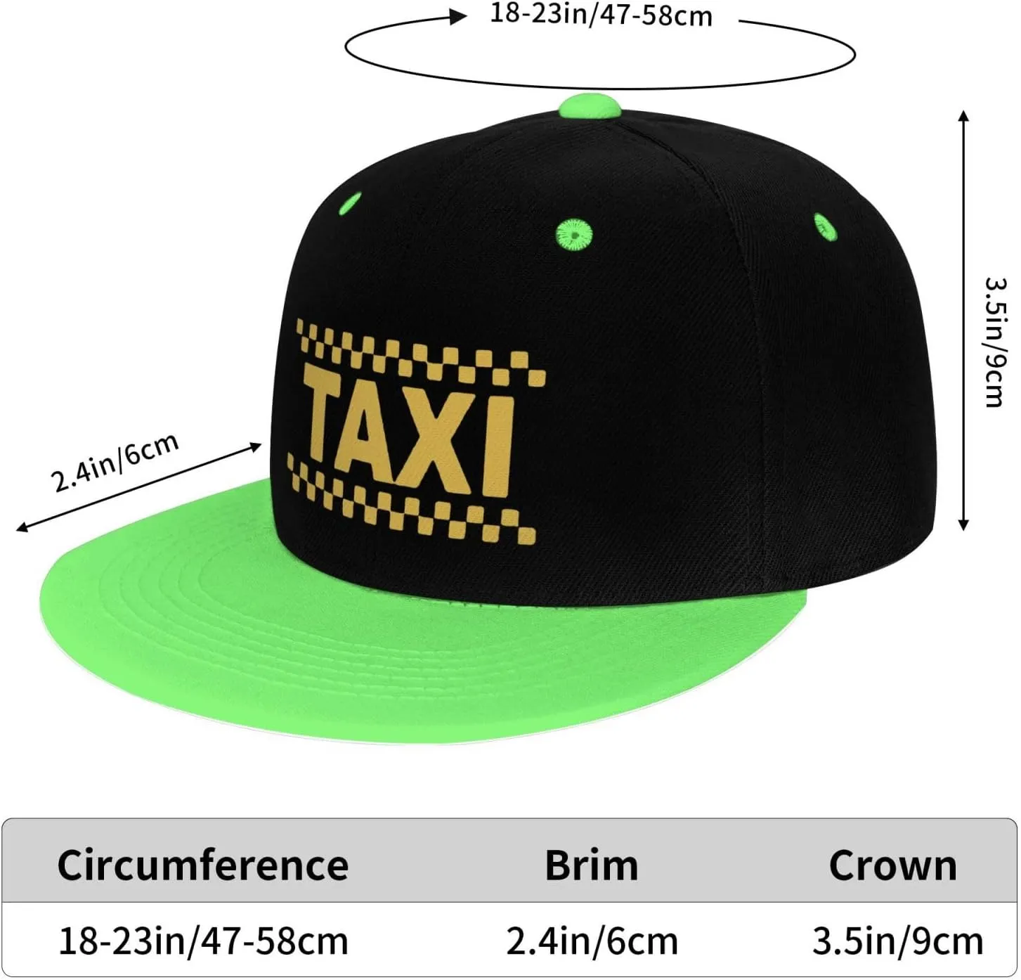 Taxi Driver Cab Flat Bill Hat Classic Adjustable Hip Hop Style Flat Bill Hat for Kids Red