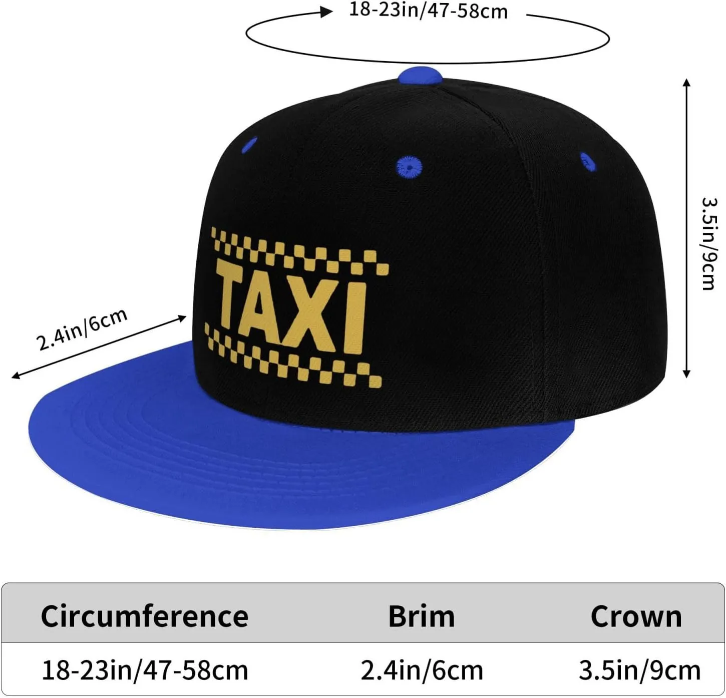 Taxi Driver Cab Flat Bill Hat Classic Adjustable Hip Hop Style Flat Bill Hat for Kids Red