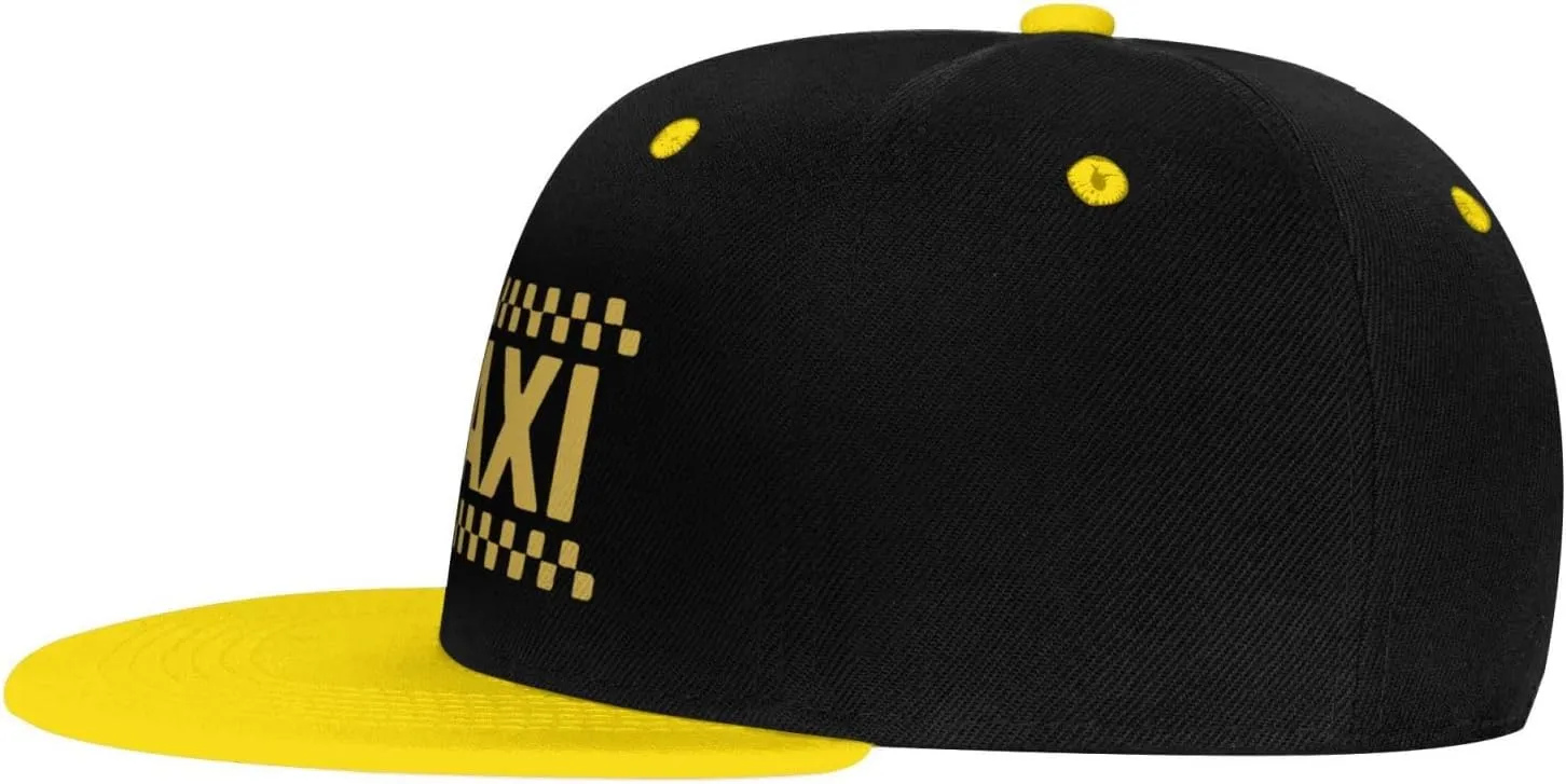 Taxi Driver Cab Flat Bill Hat Classic Adjustable Hip Hop Style Flat Bill Hat for Kids Red