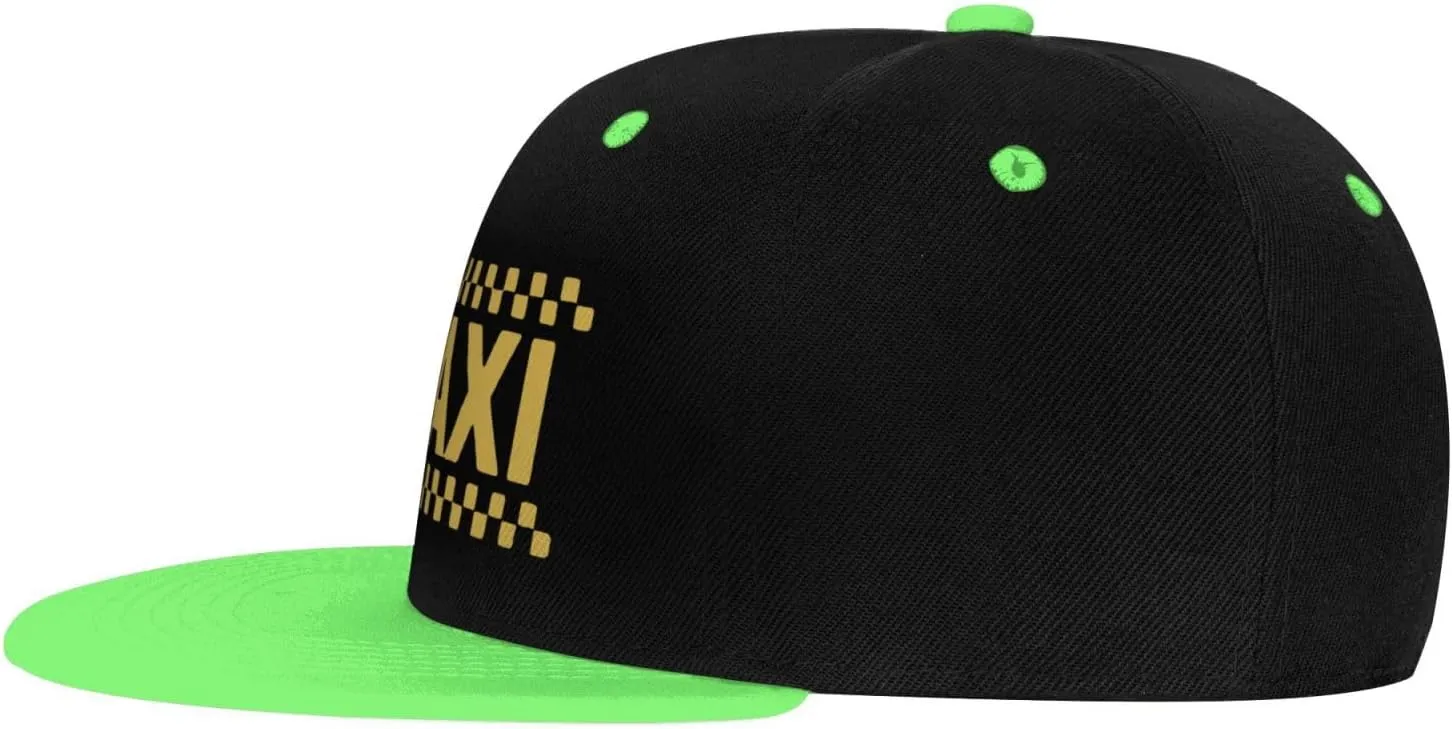 Taxi Driver Cab Flat Bill Hat Classic Adjustable Hip Hop Style Flat Bill Hat for Kids Red
