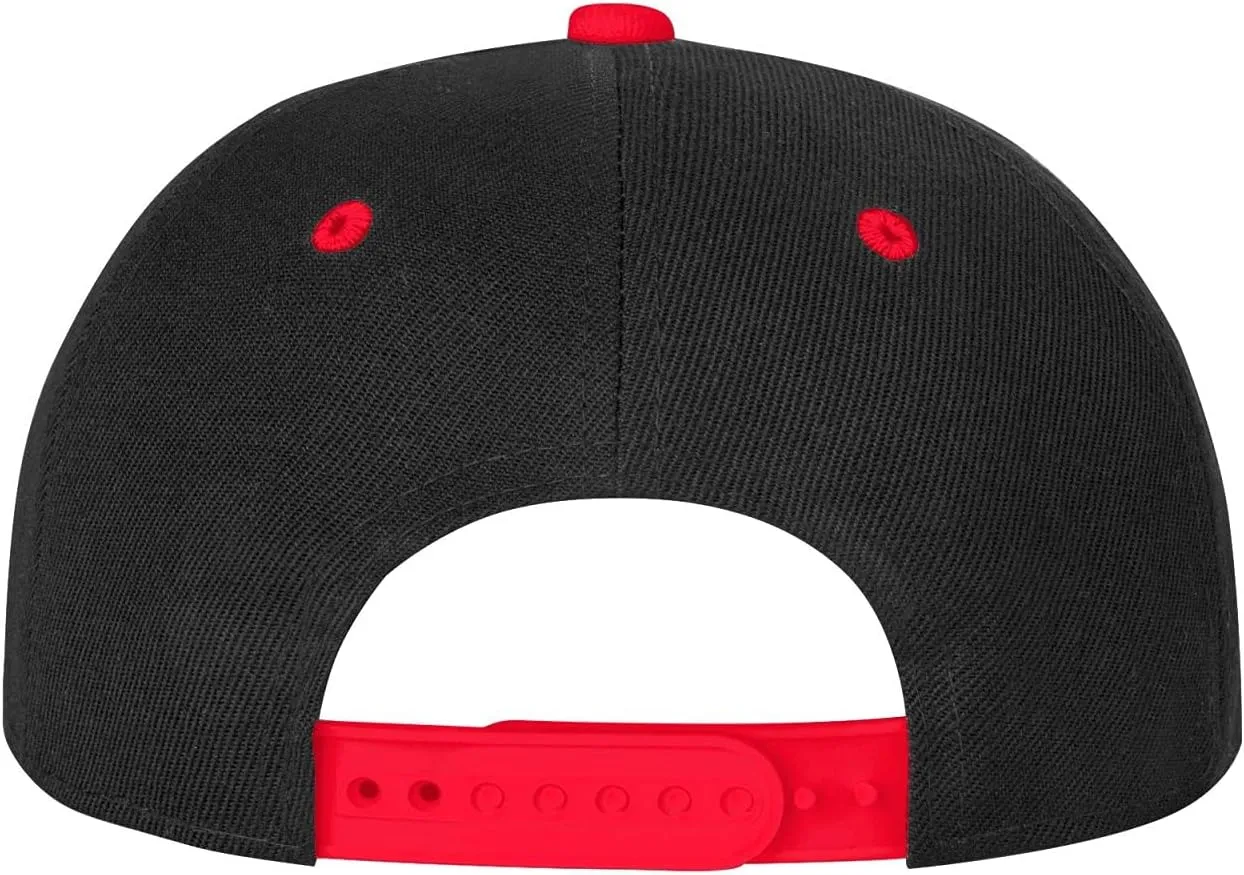Taxi Driver Cab Flat Bill Hat Classic Adjustable Hip Hop Style Flat Bill Hat for Kids Red