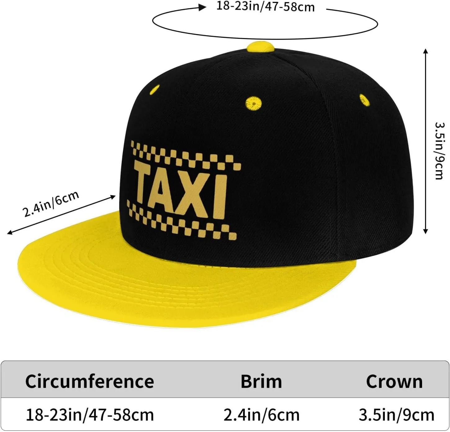 Taxi Driver Cab Flat Bill Hat Classic Adjustable Hip Hop Style Flat Bill Hat for Kids Red