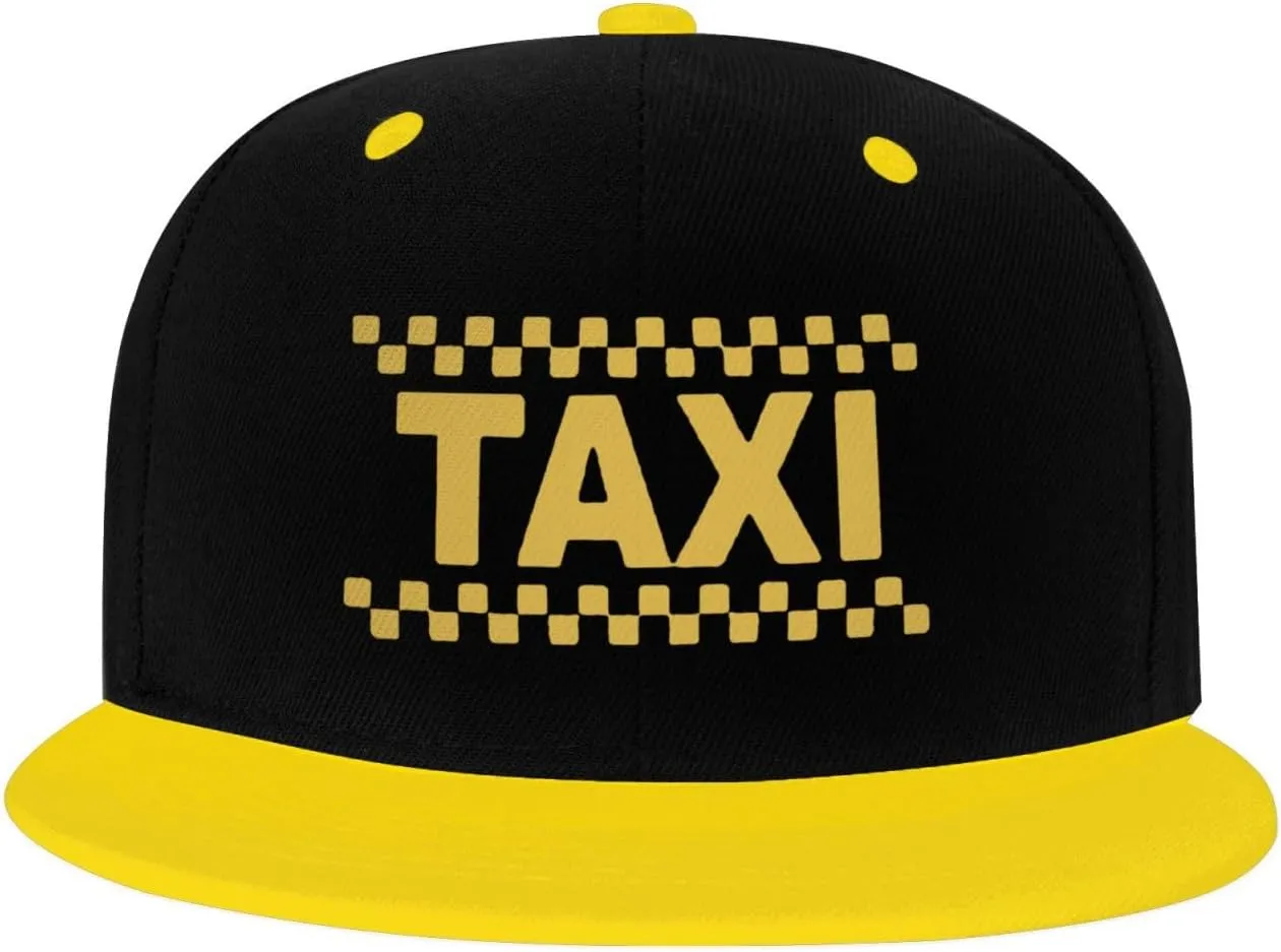 Taxi Driver Cab Flat Bill Hat Classic Adjustable Hip Hop Style Flat Bill Hat for Kids Red