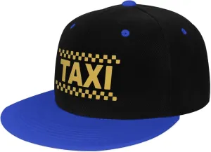 Taxi Driver Cab Flat Bill Hat Classic Adjustable Hip Hop Style Flat Bill Hat for Kids Red