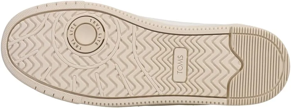 TOMS Mens Trvl Lite Leather Lace Up Sneakers Shoes Casual - Off White