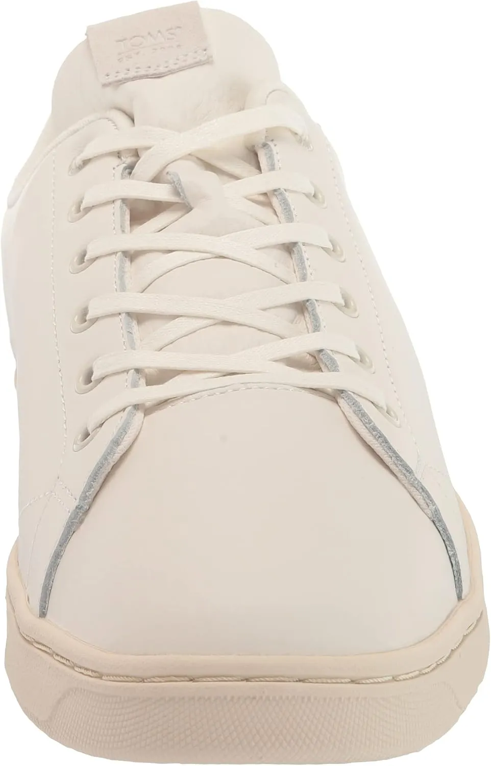 TOMS Mens Trvl Lite Leather Lace Up Sneakers Shoes Casual - Off White