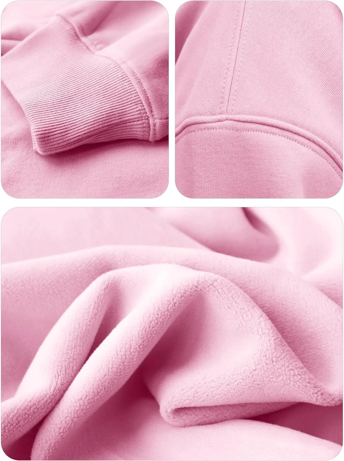 VIUTIL Womens Half Zip Sweatshirt Fleece Cropped Pullover with Thumb Hole Fall Trendy Clothes 2025
