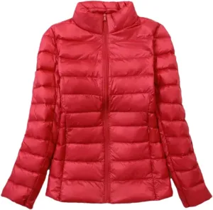 Women Hoodie Short Puffer Jackets Autumn Winter Female White Duck Down Slim Fit Coat