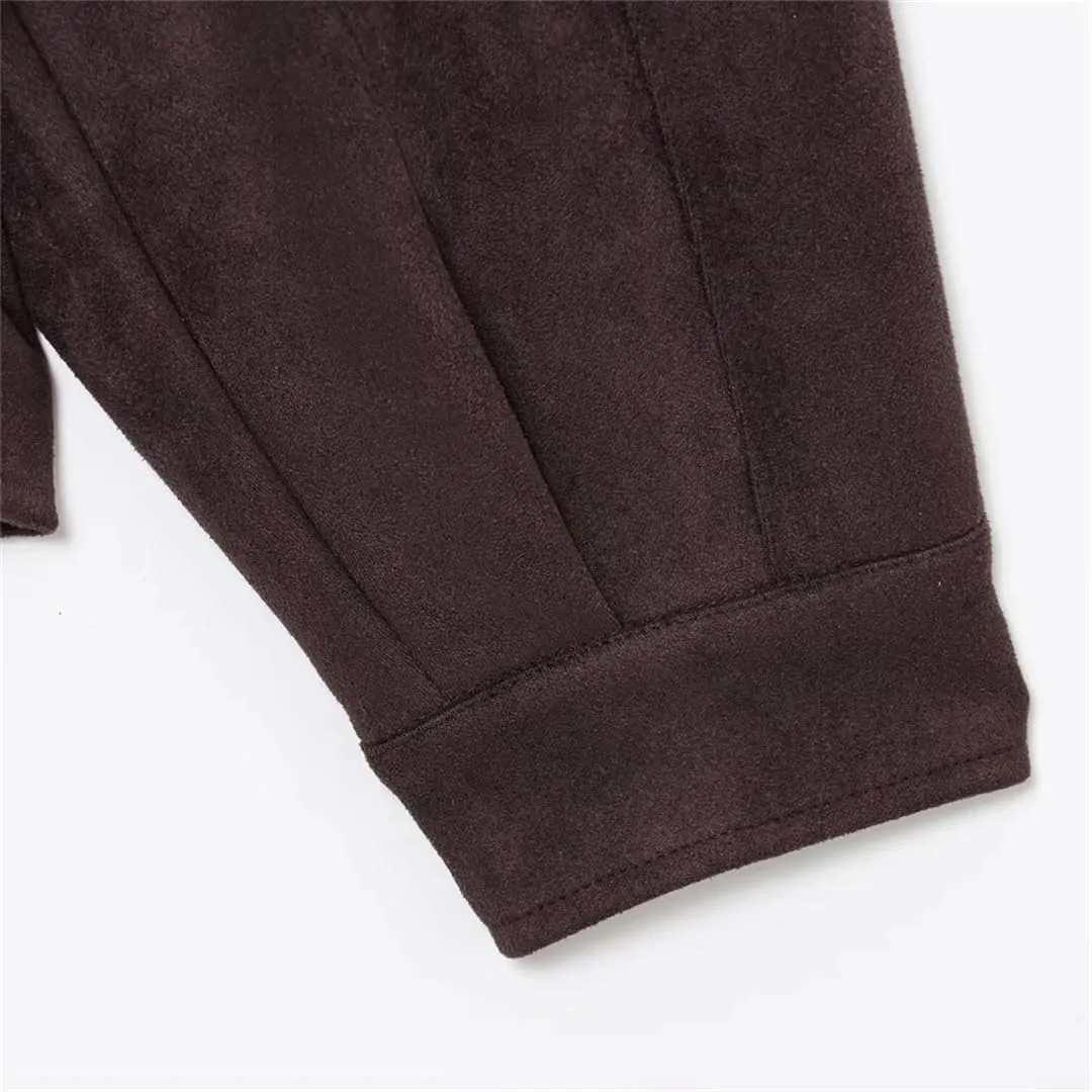 Women Motorcycle Style Jacket With Belt And Zipper Decoration Coats Casual Long Sleeves Outerwear