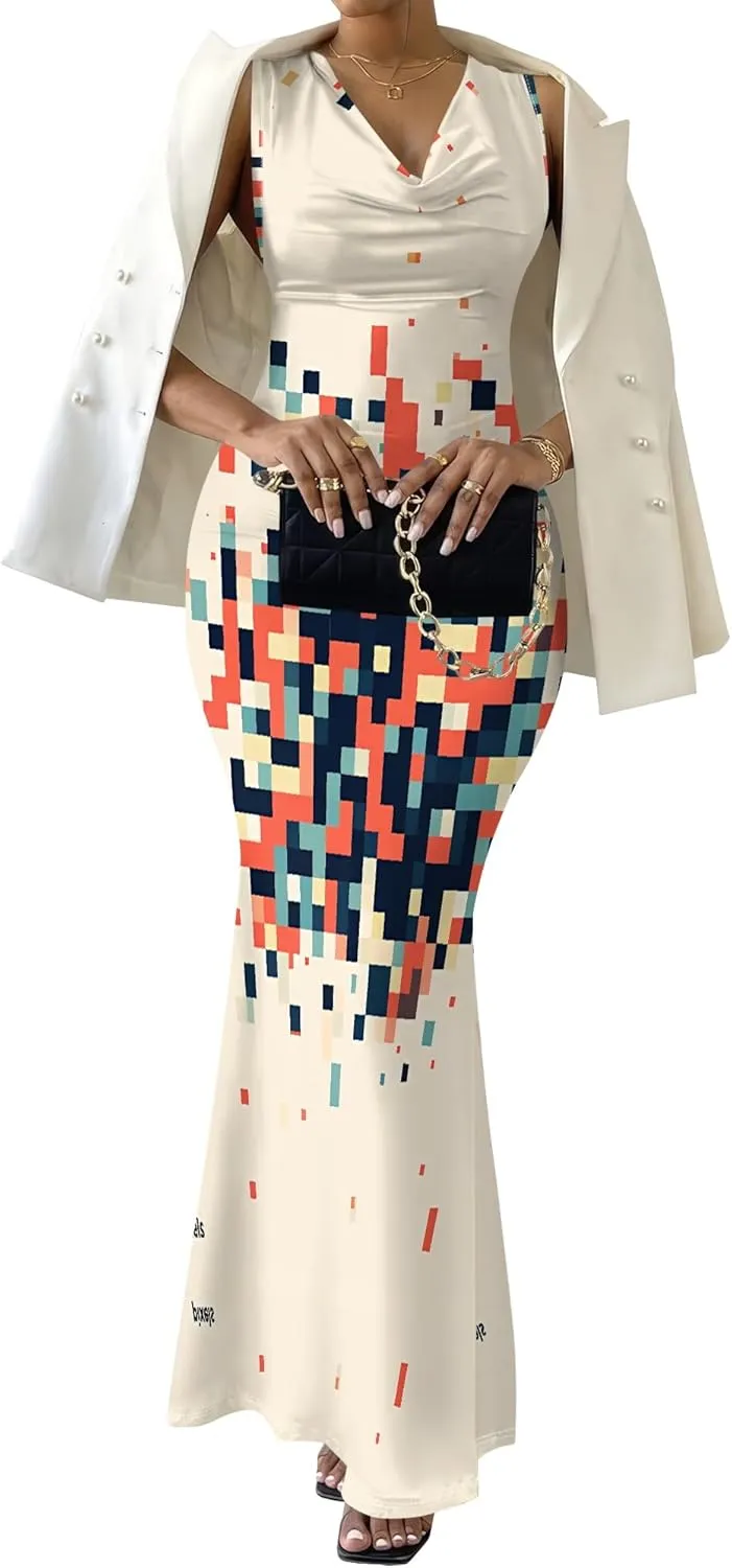 Women Summer Fashion Sexy Dress Casual Sleeveless Bodycon Sundress Elegant Pencil Curve Party Evening Dresses
