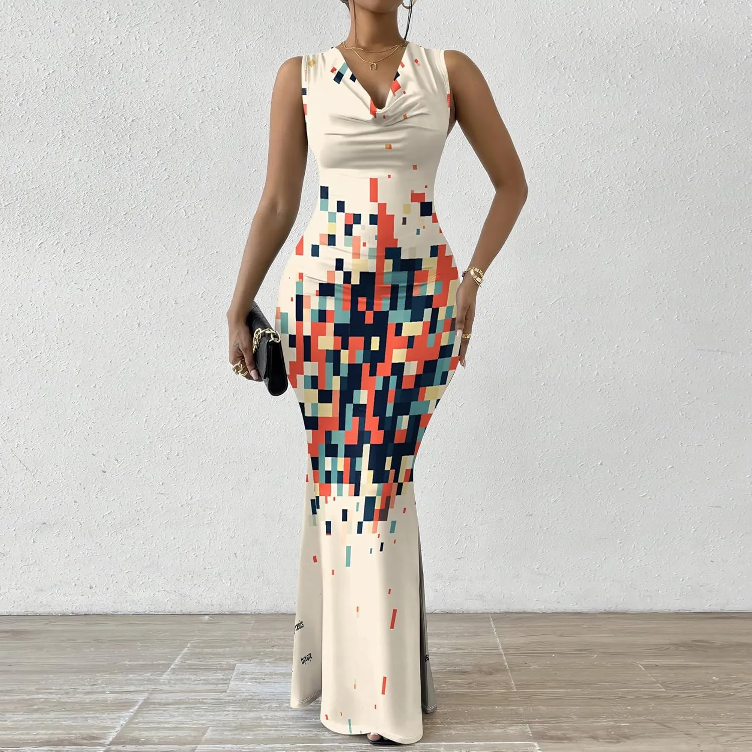 Women Summer Fashion Sexy Dress Casual Sleeveless Bodycon Sundress Elegant Pencil Curve Party Evening Dresses