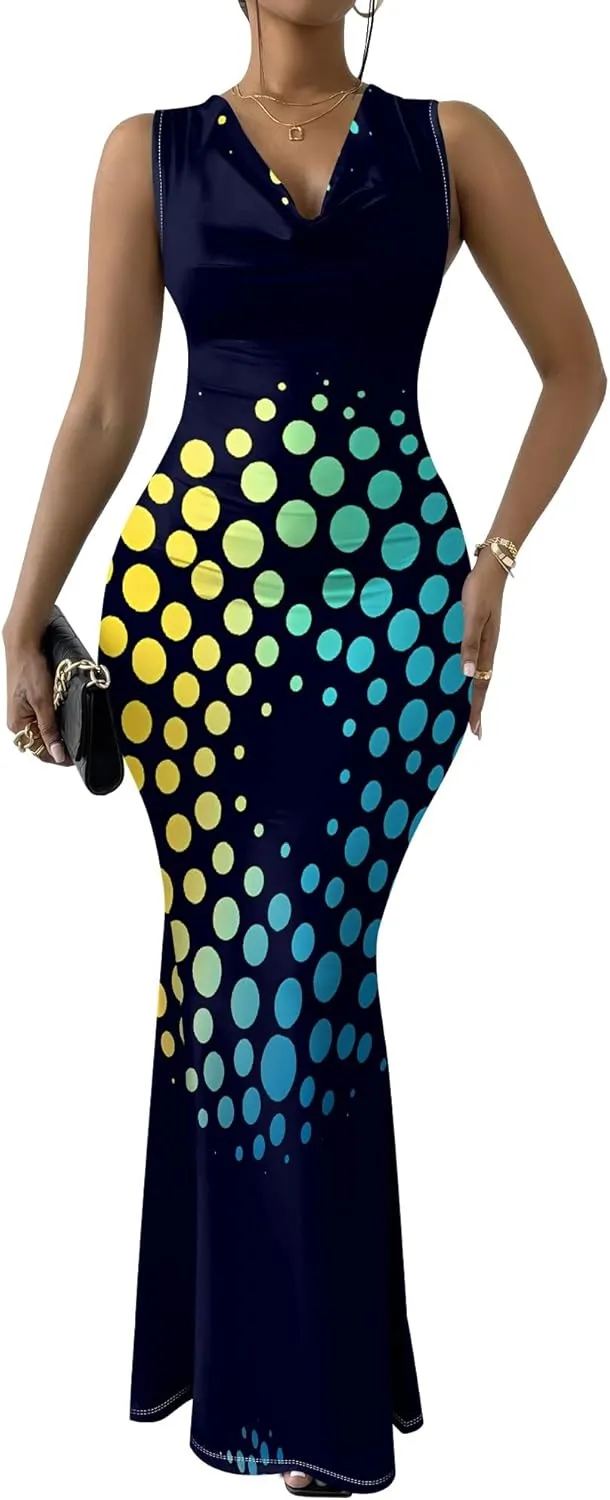 Women Summer Fashion Sexy Dress Casual Sleeveless Bodycon Sundress Elegant Pencil Curve Party Evening Dresses