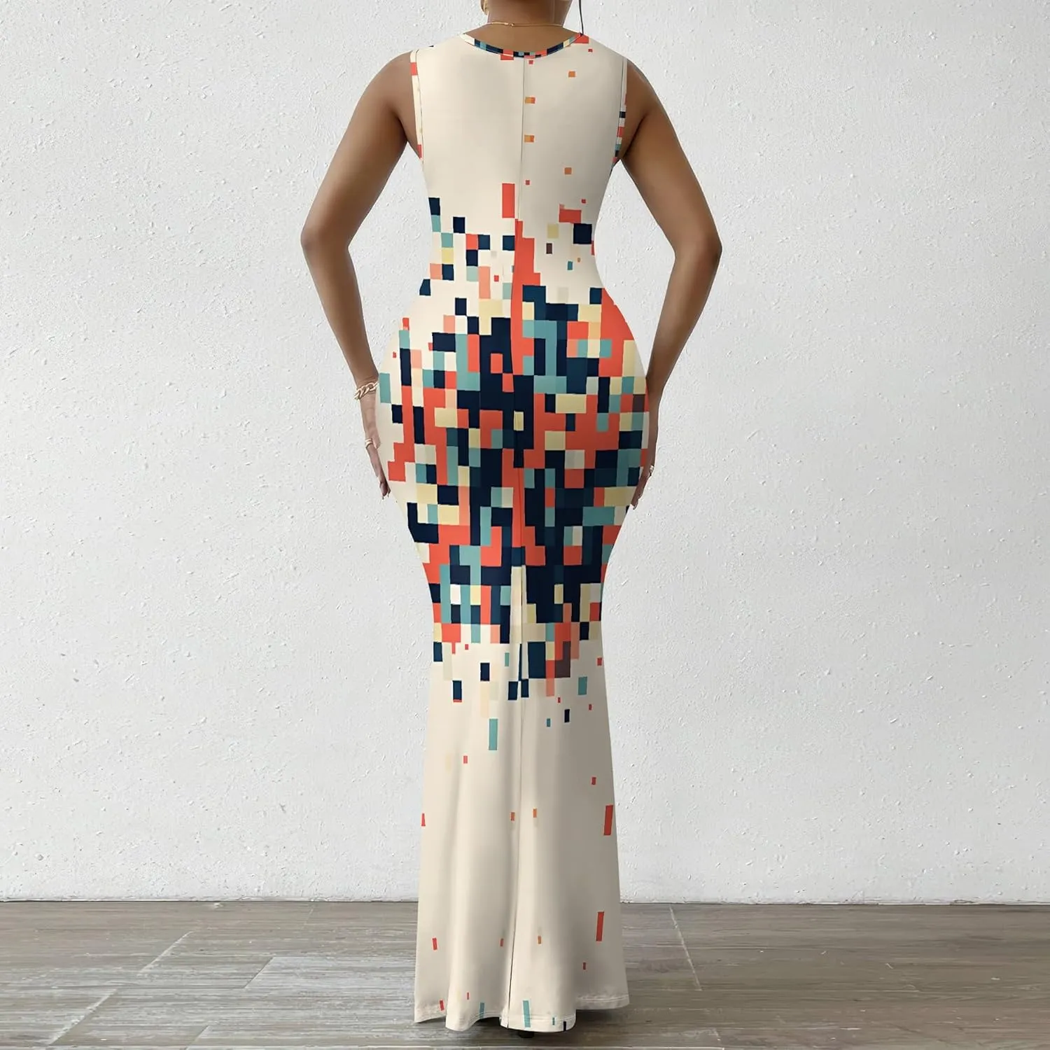 Women Summer Fashion Sexy Dress Casual Sleeveless Bodycon Sundress Elegant Pencil Curve Party Evening Dresses