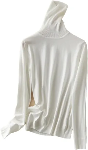 Women Thicken Knitted Turtleneck Oversize Pullover Sweater