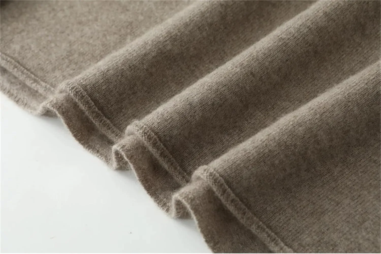 Women Turtleneck Shawl Long Sleeve 100% Wool Oversized Sweaters Winter Cable Knit Sweater