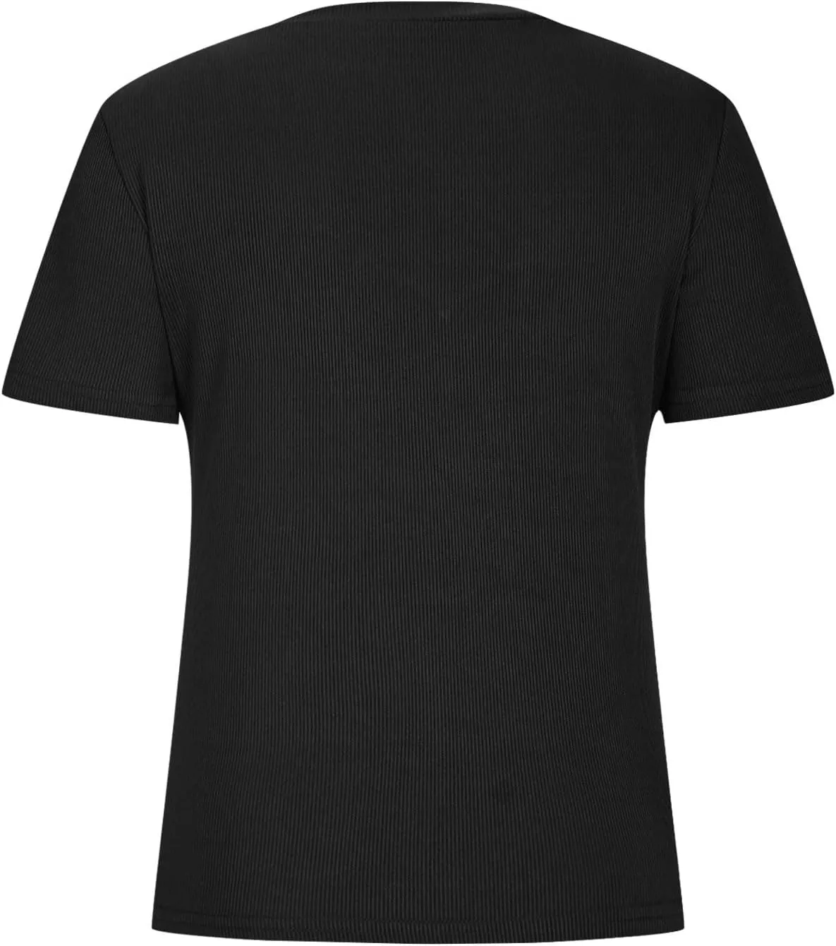 Women V Neck T Shirts Short Sleeve Slim Fit Summer Tee 2025 Trendy Clothes Casual Y2k Going Out Outfits