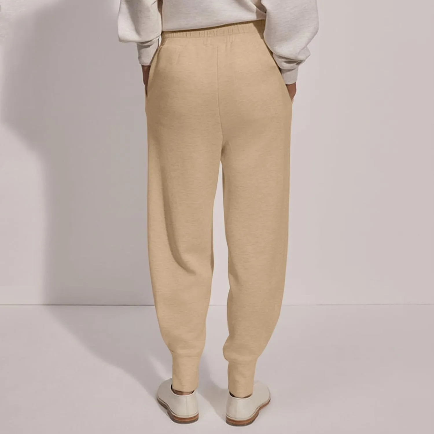Womens Joggers with Pockets Fleece Lined Y2k Baggy Tapered Sweatpants Casual High Waisted Athletic Works Jogger Pants