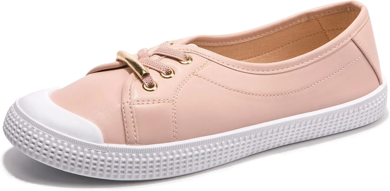 Women's Slip on Canvas Sneakers Low Top Comfort Walking Shoes Casual PU Sneakers Fashion Tennis Shoes