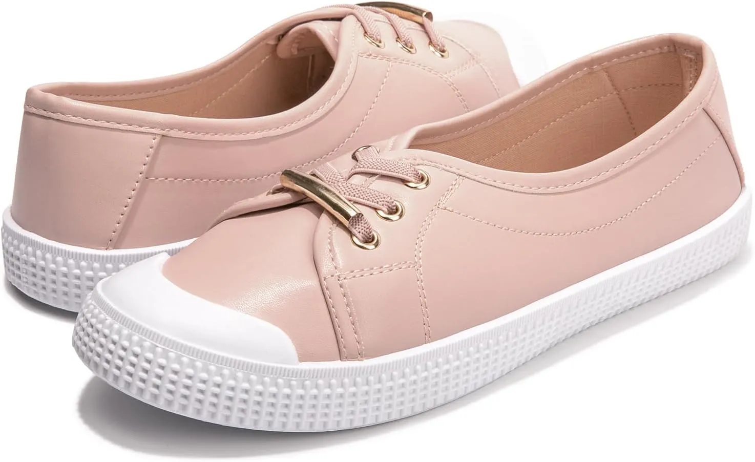 Women's Slip on Canvas Sneakers Low Top Comfort Walking Shoes Casual PU Sneakers Fashion Tennis Shoes