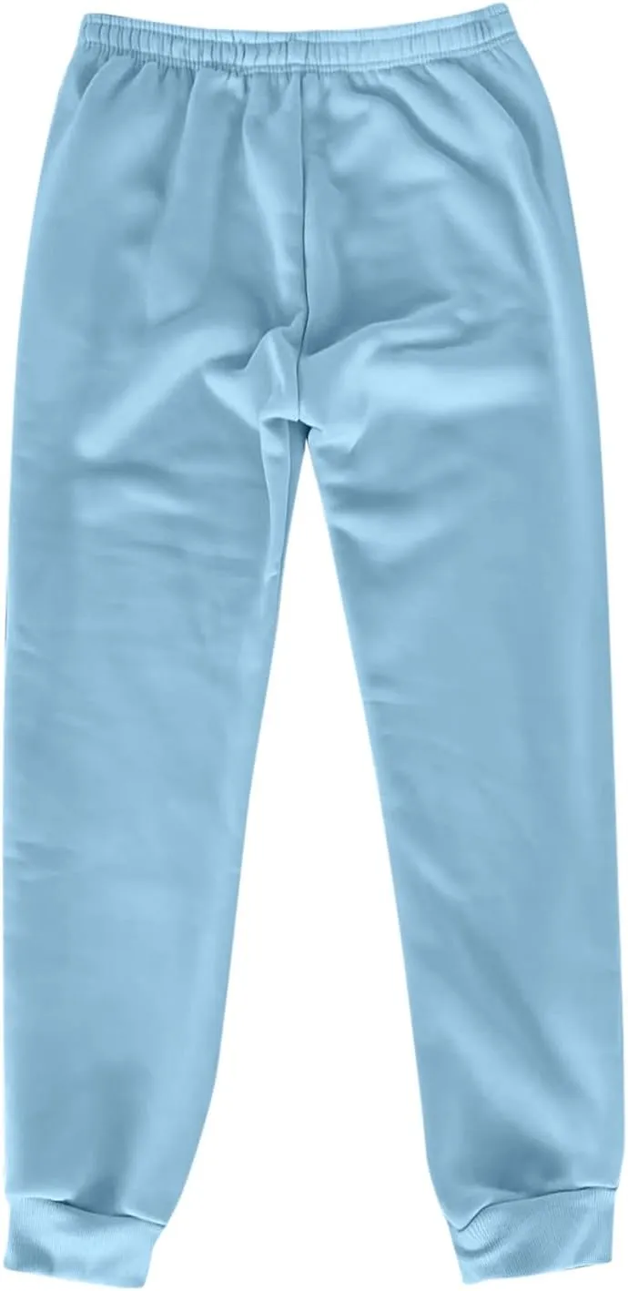 Women's Wide Leg Sweatpants Elastic High Waisted Fleece Baggy Joggers Casual Comfy Workout Lounge Yoga Pants Pockets