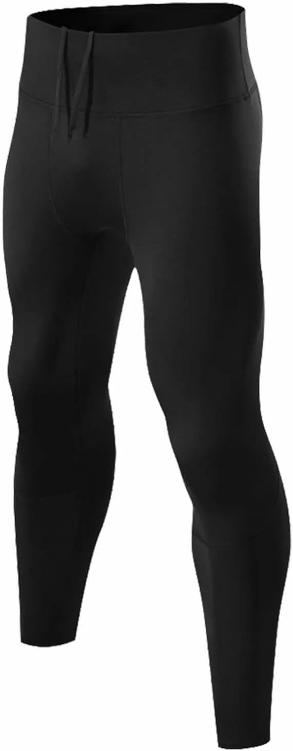 Xiaojmake Mens Compression Pants Workout Running Tights Leggings Sports Baselayer Training Pants Athletic Active Leggings
